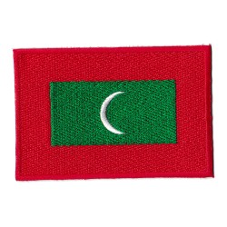 Aufnäher Patch Flagge Bügelbild Malediven