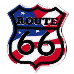 Patche écusson Route 66 USA thermocollant