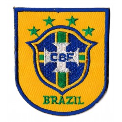 Aufnäher Patch Flagge Bügelbild Brazil Futebol