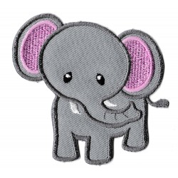 Toppa  termoadesiva elefante cartoon