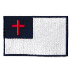 Toppa  bandiera termoadesiva cristiano