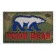 Patche PVC Polar Bear logo masque camouflage