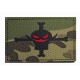 Patche PVC Bonhomme  logo masque camouflage