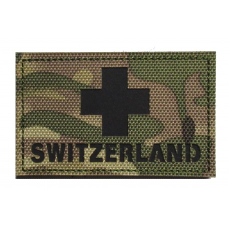 Patche PVC armée Suisse camouflage