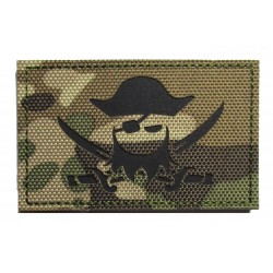 Patche PVC pirate logo masque camouflage