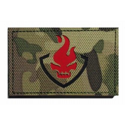 Patche PVC fire head logo masque camouflage