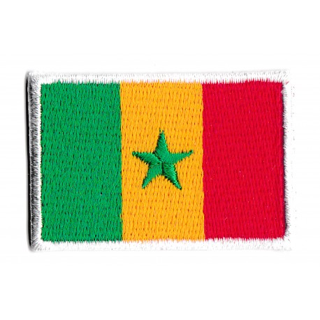 Patche écusson petit drapeau Sénégal