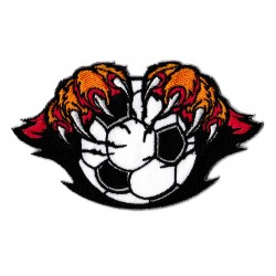 Iron-on Patch Tiger scratch soccer ball
