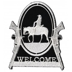 Patche écusson Welcome Cowboy western farwest