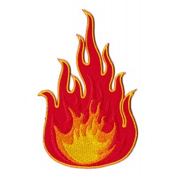 Patche écusson Flamme feu thermocollant