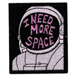 Aufnäher Patch Bügelbild I need more Space