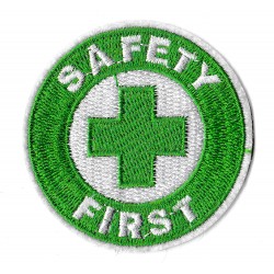 Iron-on Patch Safety First logo