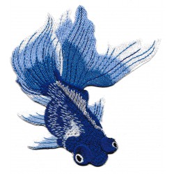 Patche écusson Poisson bleu aquarium
