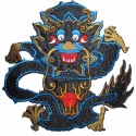 Aufnäher groß Patch Bügelbild chinesischer Drache