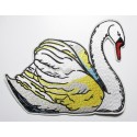 Iron-on Back Patch white swan