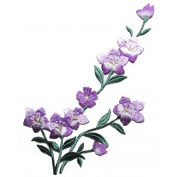 Patche dorsal fleur backpatche tige fleurs