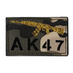 Patche PVC Kalashnikov AK47 logo masque camouflage