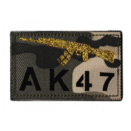Patche PVC Kalashnikov AK47 logo masque camouflage