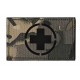 Patche PVC croix médecin guerre camouflage