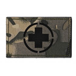 French army low visibility PVC patch medic