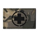 parche medico de guerra PVC camuflaje