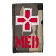 Patche PVC croix médecin guerre couleur camouflage