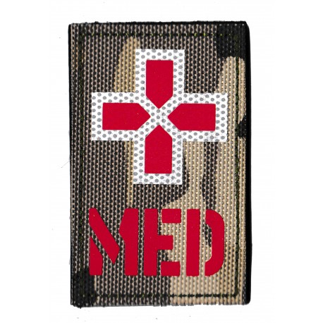 French army low visibility PVC patch medic