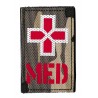 Patche PVC croix médecin guerre couleur camouflage