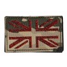 Union Jack PVC hook loop patch