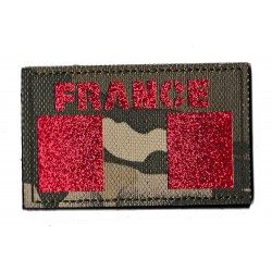 French army PVC hook loop patch