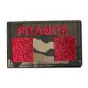 Patche PVC armée Française rouge France camouflage