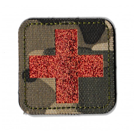 French army low visibility PVC patch medic