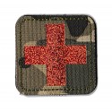 parche medico de guerra PVC camuflaje