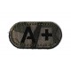 Patche PVC groupe A+ med medecin militraire  logo masque camouflage