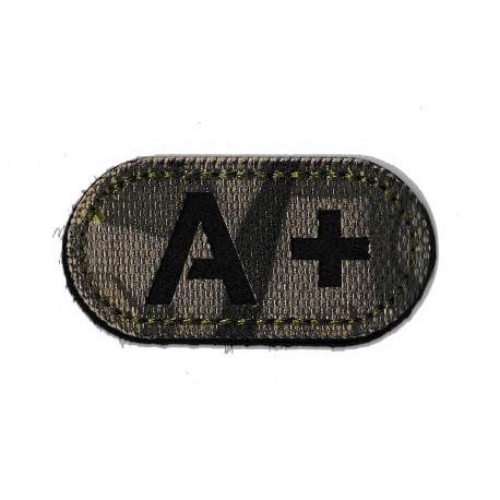 Patche PVC groupe A+ med medecin militraire  logo masque camouflage