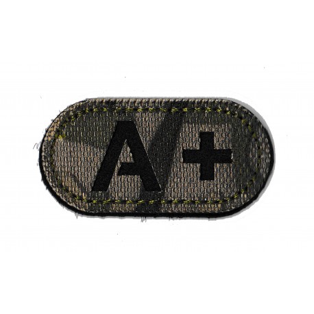 Patche PVC groupe A+ med medecin militraire  logo masque camouflage