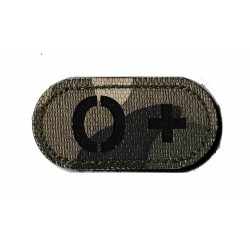 Patche PVC groupe O+ camouflage