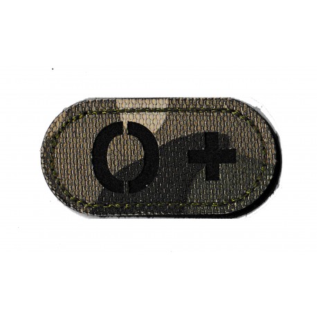 Patche PVC groupe 0+ med medecin militraire  logo masque camouflage