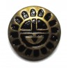 Symbol cast metal badge