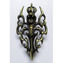 Snake King cast metal badge