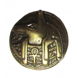 Anubis cast metal badge