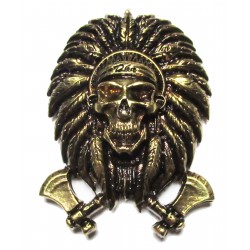 Tête de mort broche badge pins en métal coulé