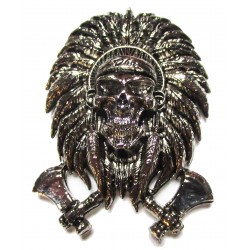 Tête de mort broche badge pins en métal coulé