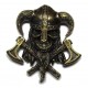 Viking cast metal badge