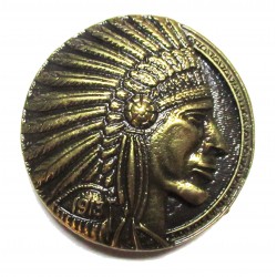 Indian Sioux cast metal badge