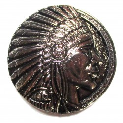 Sioux indiano distintivo in metallo fuso