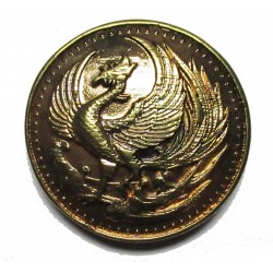 Medieval Phoenix cast metal badge