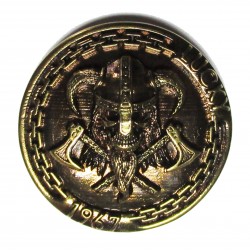 Viking cast metal badge