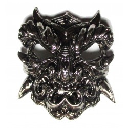 Satan Monster cast metal badge