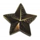 estrella placa de metal fundido